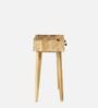 Calliop Solid Wood Study Table In Natural Finish