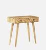 Calliop Solid Wood Study Table In Natural Finish