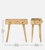 Calliop Solid Wood Study Table In Natural Finish