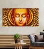 Calm Buddha Gold Canvas Unframed Spiritual Art Print