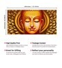 Calm Buddha Gold Canvas Unframed Spiritual Art Print