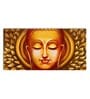 Calm Buddha Gold Canvas Unframed Spiritual Art Print