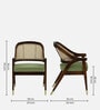 Calvary Sheesham Wood Arm Chair In Provincial Teak Finish with Cane Mesh