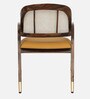 Calvary Sheesham Wood Arm Chair In Scratch Resistant Provincial Teak Finish with Cane Mesh