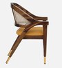 Calvary Sheesham Wood Arm Chair In Scratch Resistant Provincial Teak Finish with Cane Mesh