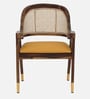 Calvary Sheesham Wood Arm Chair In Scratch Resistant Provincial Teak Finish with Cane Mesh
