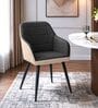 Calvessa Elegant Armchair In Dark Grey Colour
