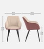 Calvessa Elegant Armchair In Pink Colour