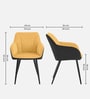 Calvessa Elegant Armchair In Yellow Colour