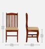 Calvo Sheesham Wood Dining Chair In Honey Oak Finish (Set Of 2)