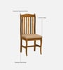 Calvo Sheesham Wood Dining Chair In Rustic Teak Finish (Set Of 2)