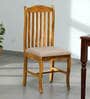 Calvo Sheesham Wood Dining Chair In Rustic Teak Finish (Set Of 2)