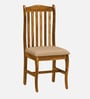 Calvo Sheesham Wood Dining Chair In Rustic Teak Finish (Set Of 2)