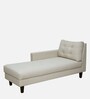 Camarillo Fabric Chaise Lounger in Beige Colour