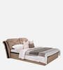Cambert Leatherette King Size Bed In Brown Finish