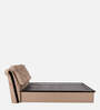 Cambert Leatherette King Size Bed In Brown Finish