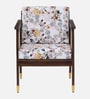 Cambrai Sheesham Wood Arm Chair In Walnut Finish