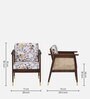 Cambrai Sheesham Wood Arm Chair In Walnut Finish
