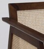 Cambrai Sheesham Wood Arm Chair In Walnut Finish
