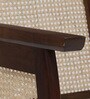Cambrai Sheesham Wood Arm Chair In Walnut Finish