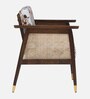 Cambrai Sheesham Wood Arm Chair In Walnut Finish