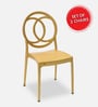 Cambridge Plastic Chairs in Gold Finish (Set Of 2)