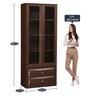 Cambry Book Case in Walnut Colour Cambry Book Case in Walnut Colour