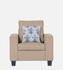 Camden Fabric 1 Seater Sofa in Beige Colour