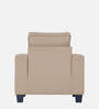Camden Fabric 1 Seater Sofa in Beige Colour
