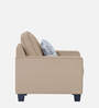 Camden Fabric 1 Seater Sofa in Beige Colour