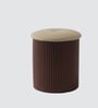 Camden Fabric Ottoman With Storage In Brown Colour