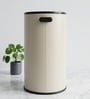 Beige Metal Camden Trash Bin 8 Ltr