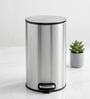 Silver Metal Camden Trash Bin 8 Ltr
