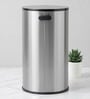 Silver Metal Camden Trash Bin 8 Ltr