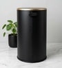 Black Metal Camden Trash Bin 8 Ltr