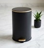 Black Metal Camden Trash Bin 8 Ltr