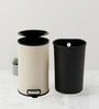 Beige Metal Camden Trash Bin 8 Ltr