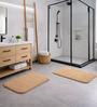 Camel Absorbent and Quick-Dry Polyester Bath Mats 30x45 cm