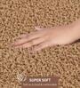 Camel Absorbent and Quick-Dry Polyester Bath Mats 38x58 cm