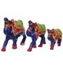 Camel Blue Plastic (Set of 3) Animal Figurines