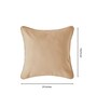 Camel Brown Cotton Solid 24x24 Inches Cushion Cover