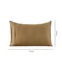 Camel Brown Plain Solid 400 TC Cotton Satin Pillow Covers