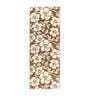 Brown Floral Polyester AntiSkid Bathmat