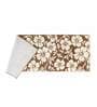 Brown Floral Polyester AntiSkid Bathmat