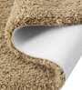 Beige Solid 100% Polyester 23.6x15.7 Inches AntiSkid Bath Mat