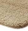Beige Solid 100% Polyester 23.6x15.7 Inches AntiSkid Bath Mat