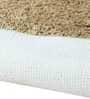 Camel Solid 100% Polyester 59x23.6 Inches AntiSkid Bath Mat