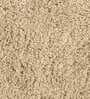 Beige Solid Cotton AntiSkid Bathmat