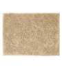 Beige Solid Cotton AntiSkid Bathmat