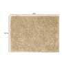 Beige Solid Cotton AntiSkid Bathmat